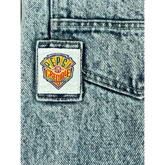 Vintage NWT Pepsi Apparel Acid Wash High Rise Jeans | Size 38x24 - Picture 6 of 11